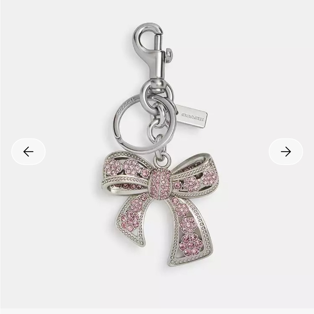Coach bow bag charm